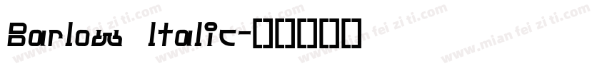 Barlow ltalic字体转换